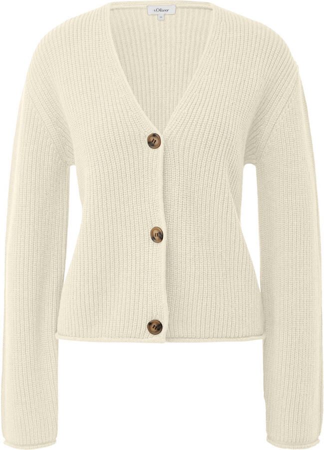 S.Oliver gebreid vest ecru