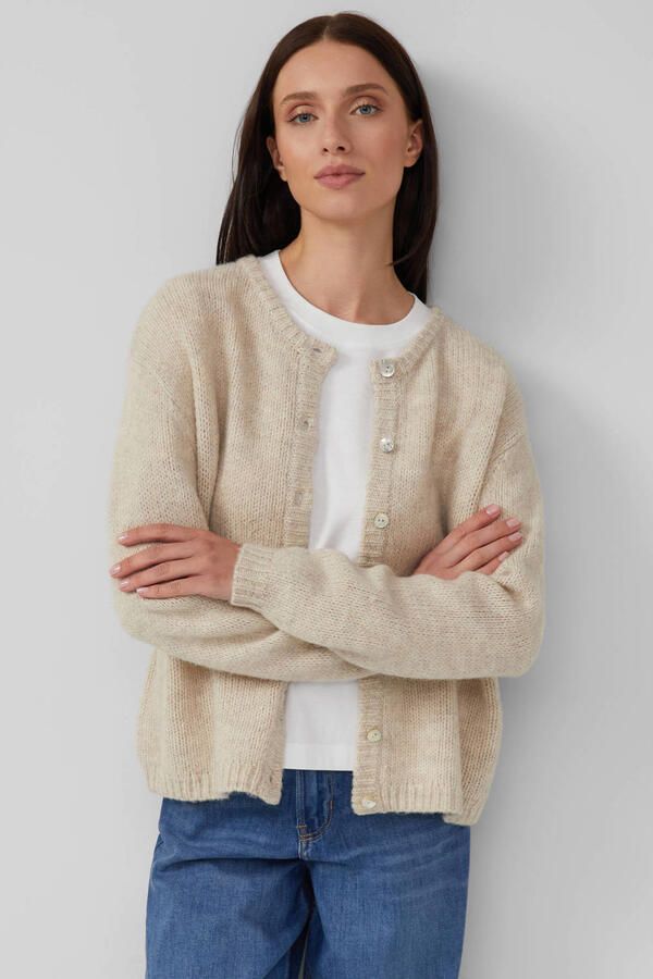 S.Oliver RED LABEL Regular fit gebreid jack van alpaca - Foto 3