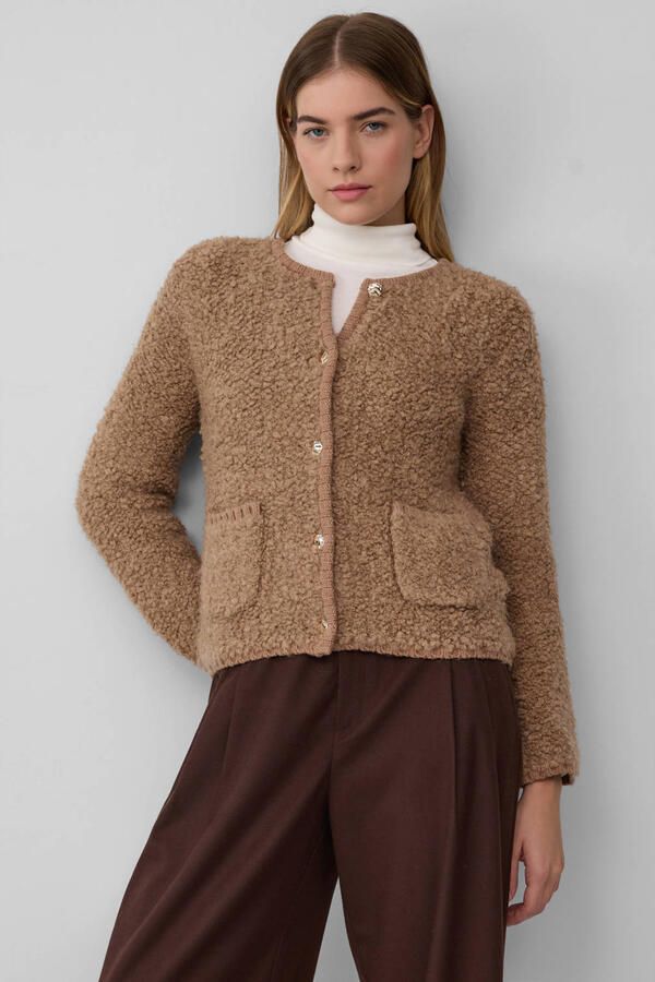 S.Oliver RED LABEL Regular fit gebreid jack met wol - Foto 2
