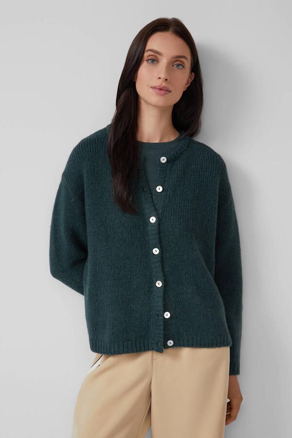 S.Oliver RED LABEL Regular fit gebreid jack van alpaca - Foto 2