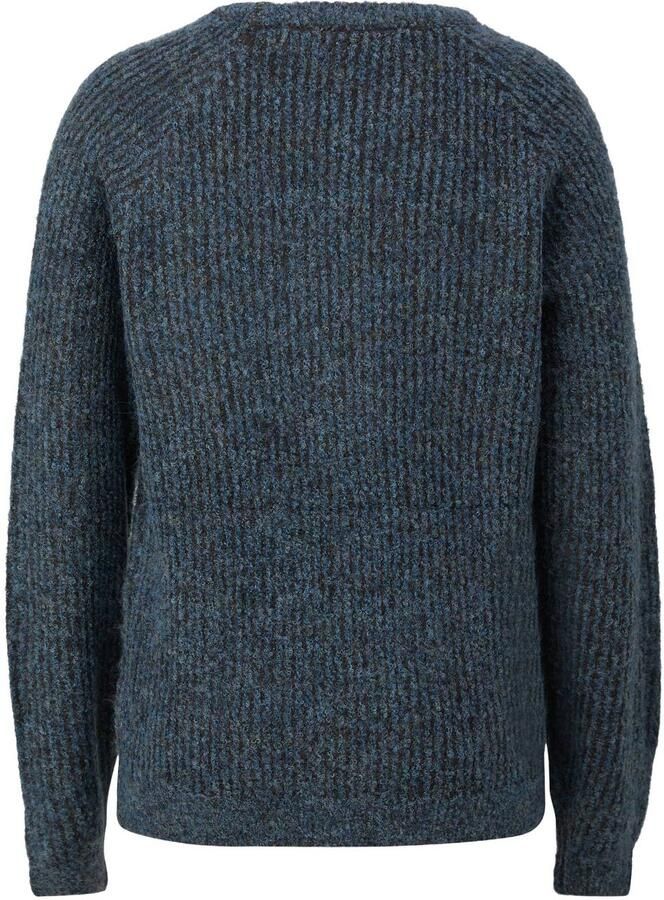 S.Oliver gebreide trui blauw Jongens Acryl Ronde hals Effen