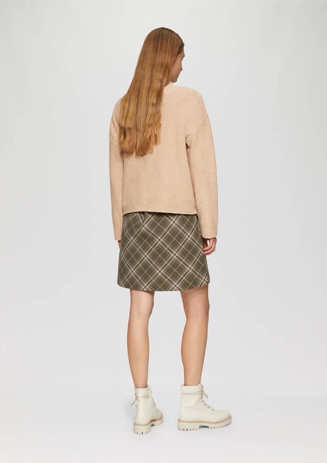 S.Oliver Gebreide trui in bouclé-look