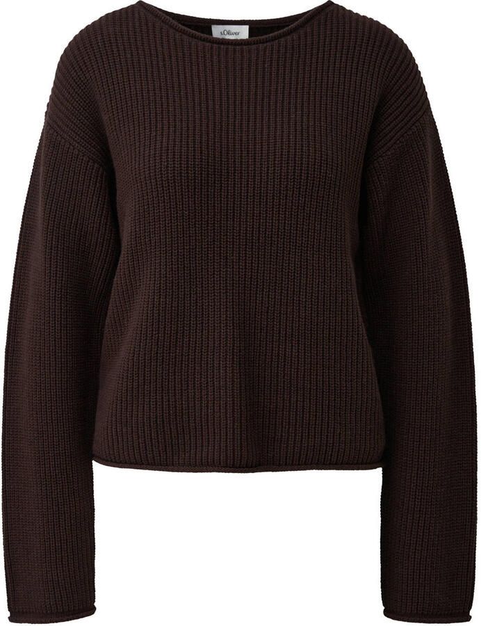 S.Oliver RED LABEL relaxed fit gebreide pullover van katoenmix