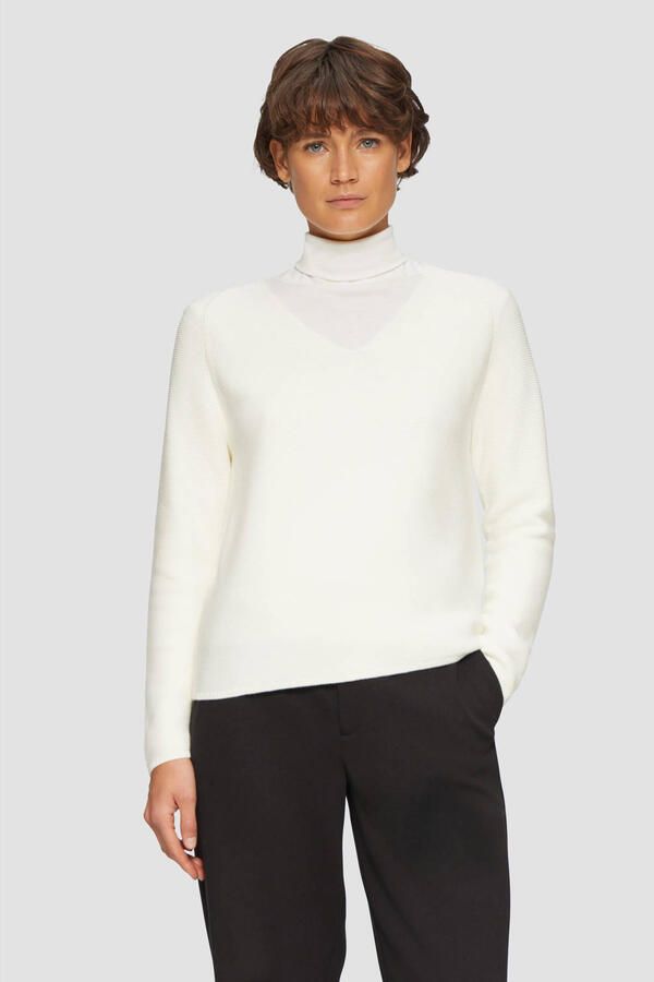 S.Oliver Gebreide trui met v-hals - Foto 2