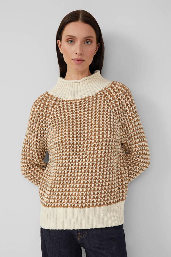 S.Oliver RED LABEL Regular fit gebreide pullover met katoen - Foto 3