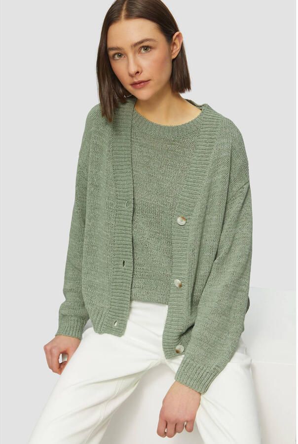 S.Oliver RED LABEL Relaxed fit gebreide pullover van katoenmix