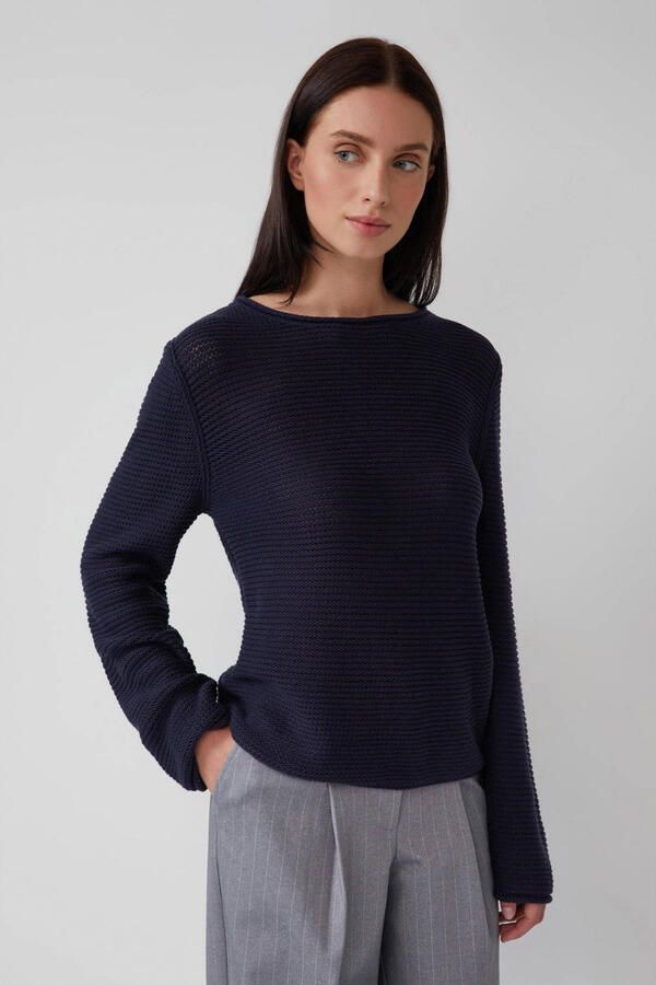 S.Oliver Gebreide trui met ronde hals - Foto 2