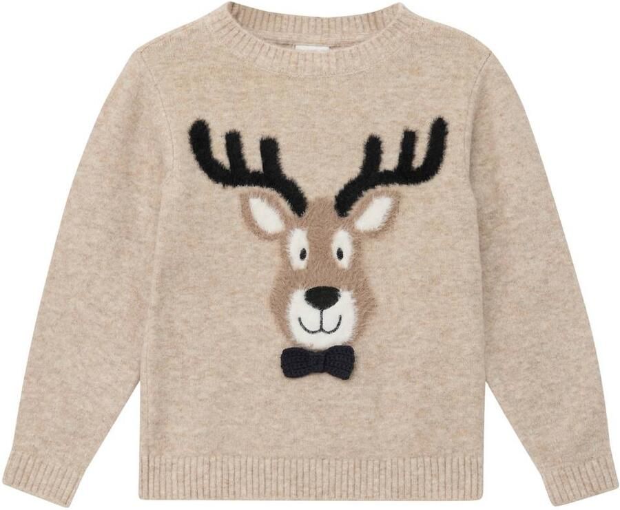 S.Oliver gebreide trui met print beige