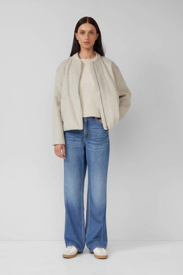 S.Oliver RED LABEL Relaxed fit gebreide pullover van katoenmix met wol - Foto 2