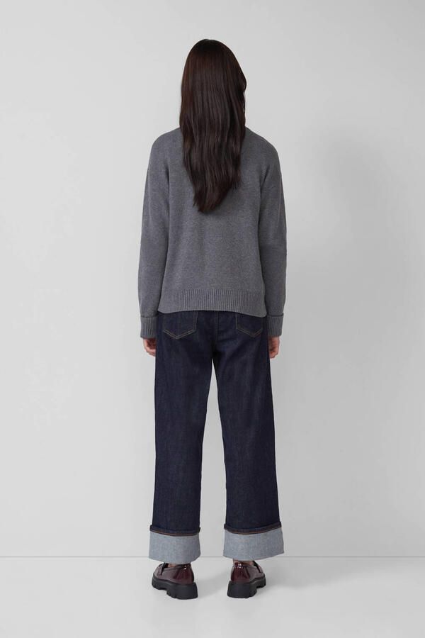 S.Oliver RED LABEL Relaxed fit gebreide pullover van katoenmix met wol - Foto 1