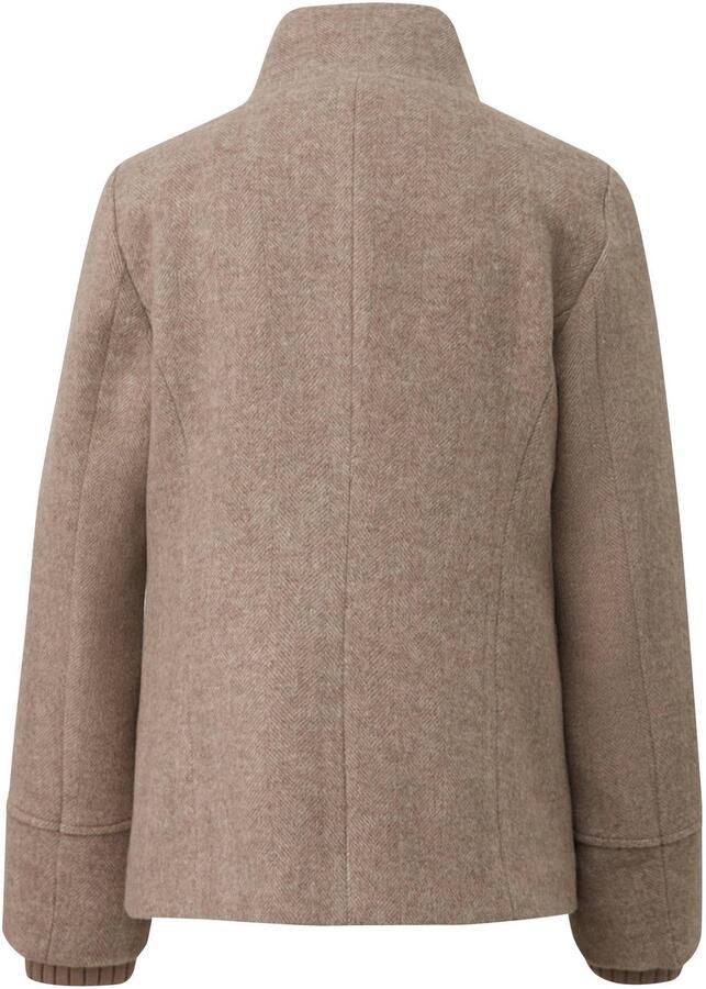 S.Oliver gemêleerde winterjas met wol beige