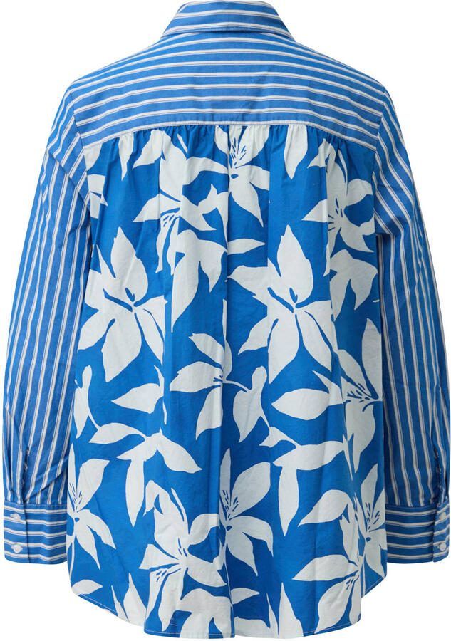S.Oliver RED LABEL relaxed fit blouse met lange mouwen van puur katoen - Foto 2