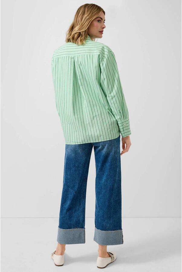 S.Oliver gestreepte blouse groen - Foto 2