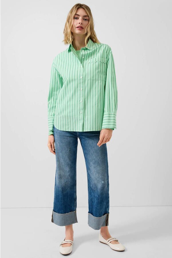 S.Oliver gestreepte blouse groen - Foto 3