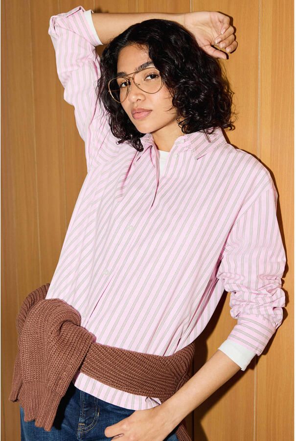 S.Oliver gestreepte blouse roze - Foto 2