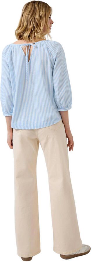 S.Oliver RED LABEL relaxed fit blouse van katoen- en viscosemix - Foto 2