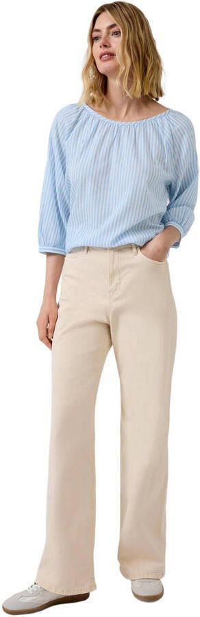 S.Oliver RED LABEL relaxed fit blouse van katoen- en viscosemix - Foto 3