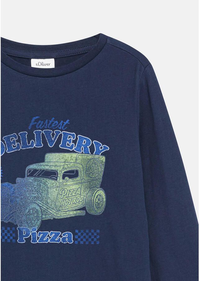 S.Oliver gestreepte longsleeve donkerblauw - Foto 2