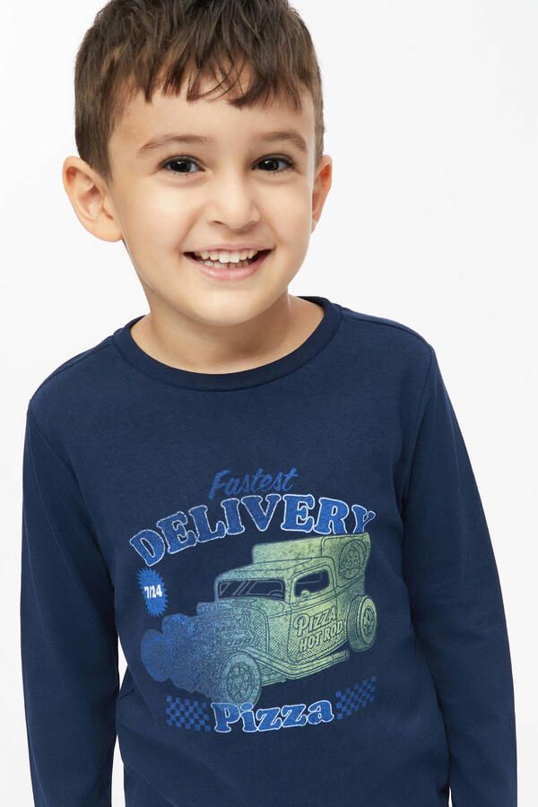 S.Oliver gestreepte longsleeve donkerblauw - Foto 2