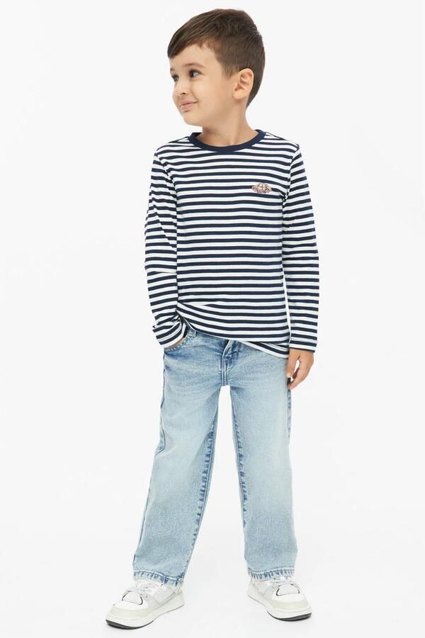 S.Oliver gestreepte longsleeve donkerblauw - Foto 2