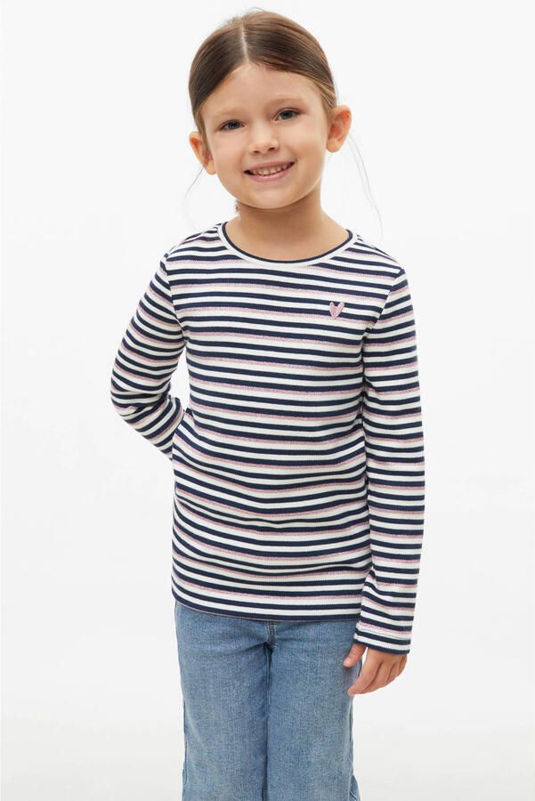S.Oliver gestreepte longsleeve donkerblauw