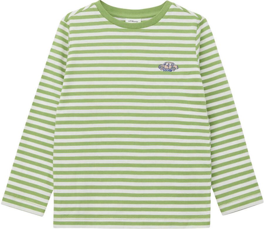 S.Oliver gestreepte longsleeve groen
