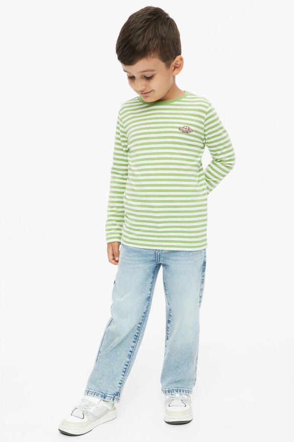 S.Oliver gestreepte longsleeve groen - Foto 2