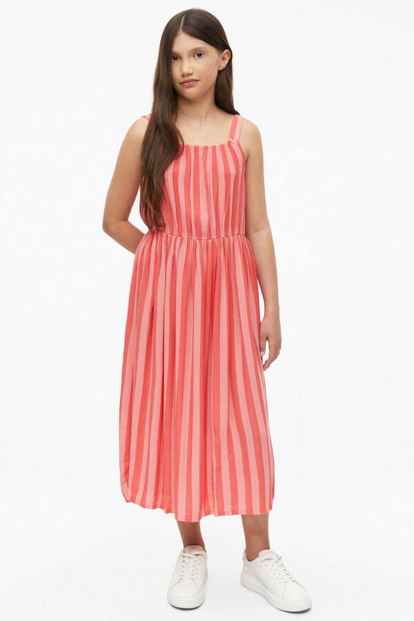 S.Oliver gestreepte maxi jurk roze