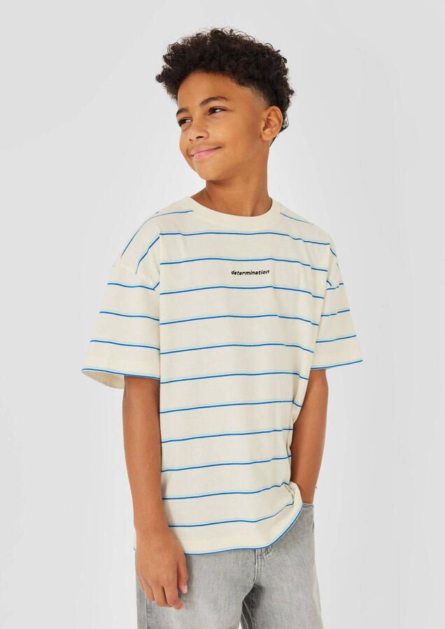 S.Oliver gestreepte T-shirt ecru