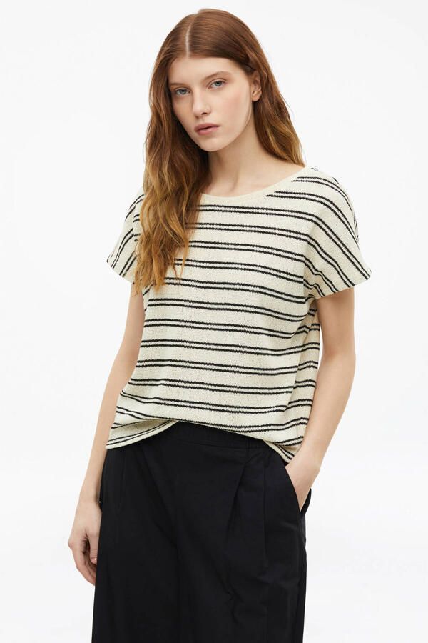 S.Oliver gestreepte top beige