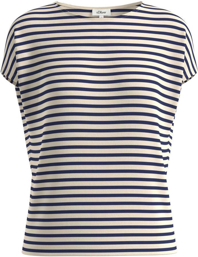 S.Oliver RED LABEL relaxed fit T-shirt van viscosemix