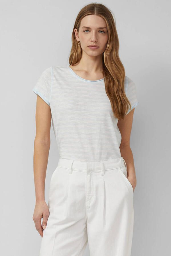 S.Oliver RED LABEL regular fit T-shirt van katoen met gevlamd garen