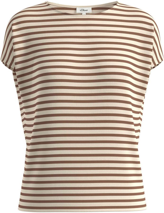 S.Oliver RED LABEL relaxed fit T-shirt van viscosemix