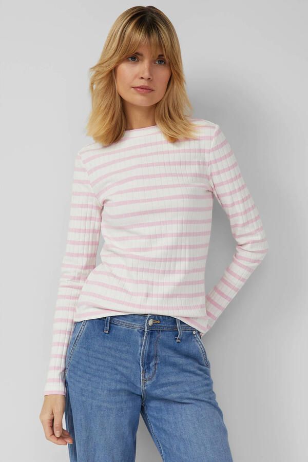 S.Oliver gestreepte top roze