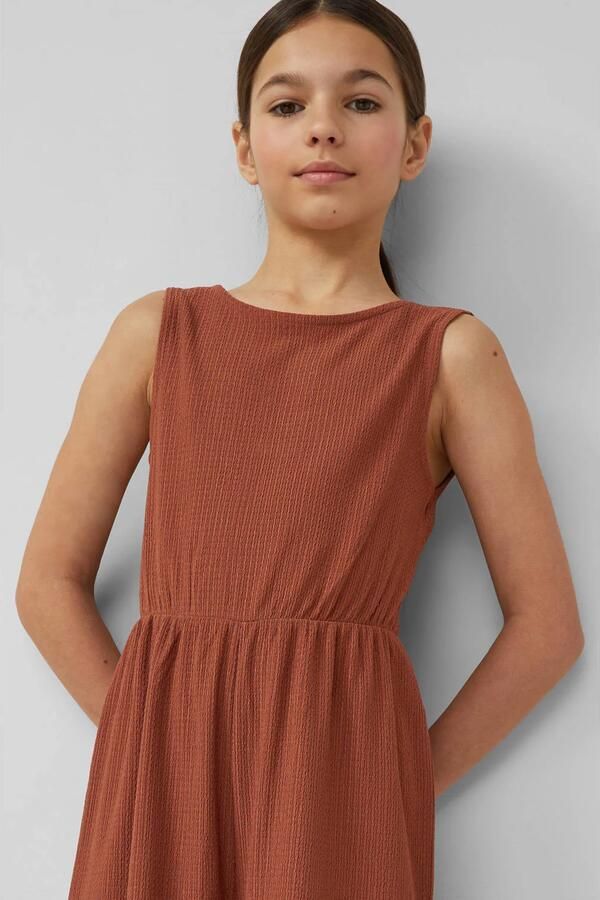 S.Oliver getailleerd jumpsuit bruin