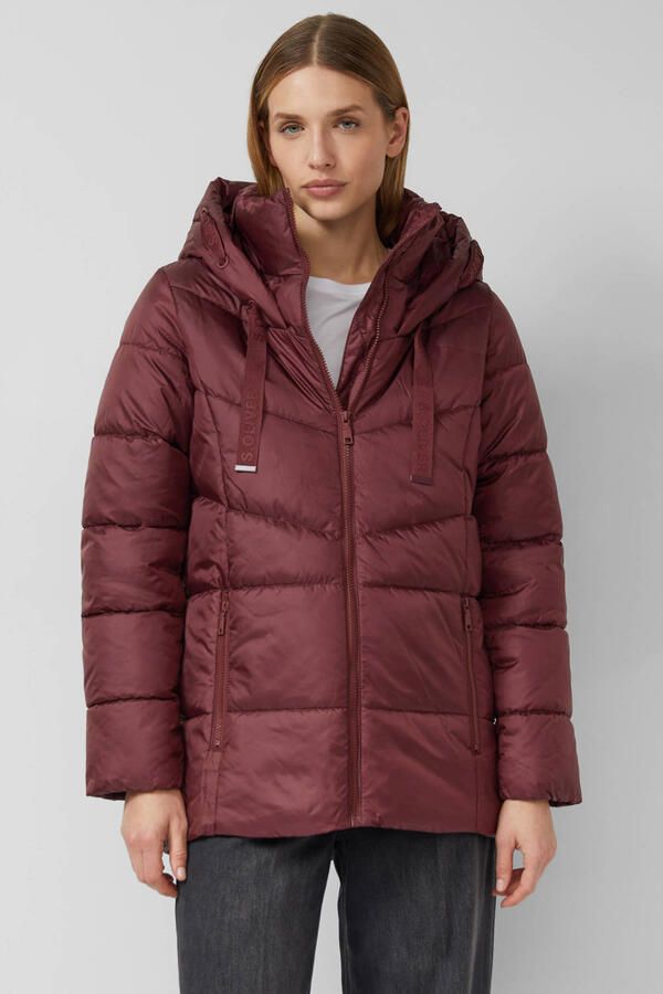 S.Oliver RED LABEL Gewatteerd regular fit jack met capuchon