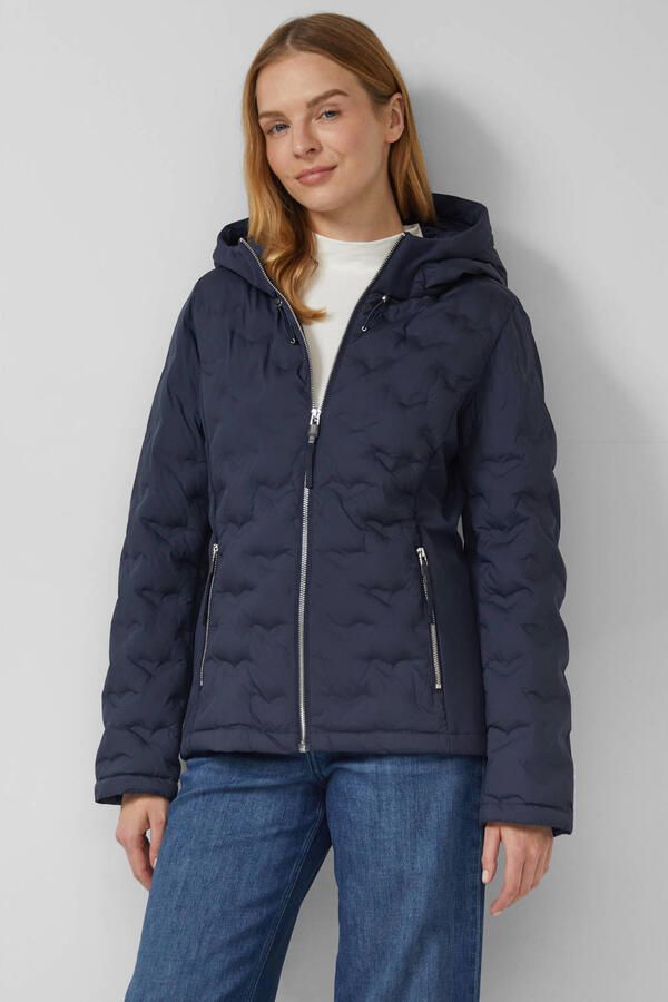S.Oliver RED LABEL Gewatteerd regular fit jack met capuchon - Foto 3
