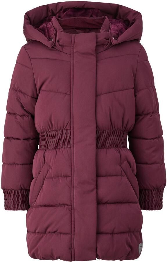 S.Oliver gewatteerde winterjas bordeauxrood Meisjes Polyester Capuchon