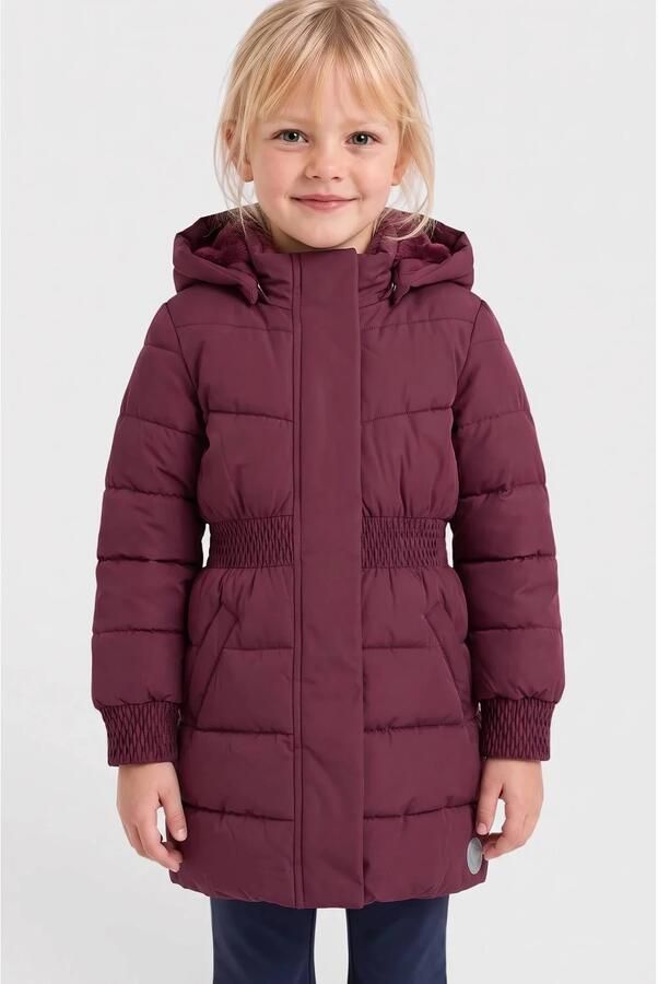 S.Oliver gewatteerde winterjas bordeauxrood Meisjes Polyester Capuchon