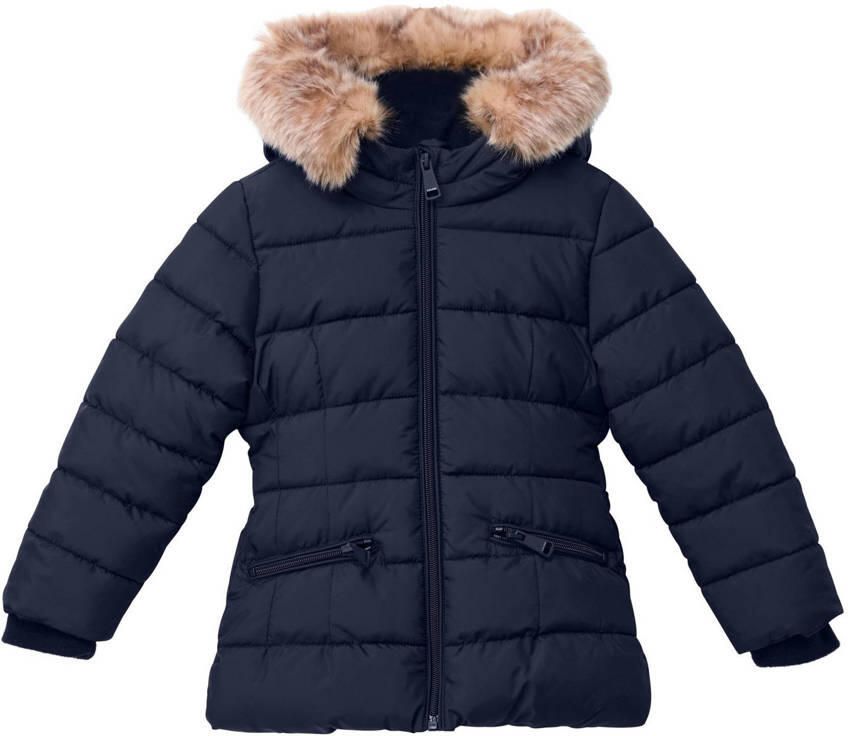 S.Oliver RED LABEL Regular fit gewatteerd jack met imitatiebont - Foto 2