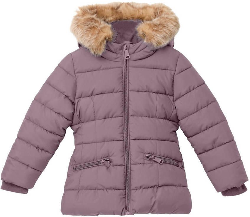 S.Oliver RED LABEL Regular fit gewatteerd jack met imitatiebont