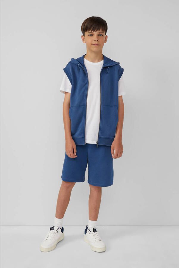 S.Oliver RED LABEL Regular fit sweatgilet van katoenmix