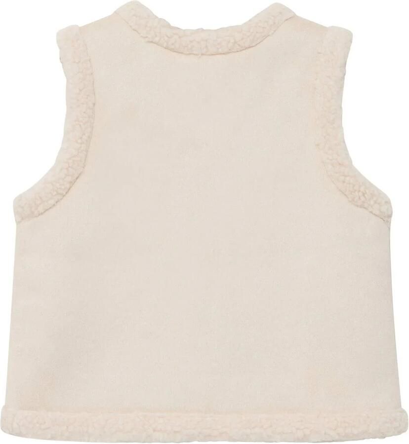 S.Oliver gilet ecru Meisjes Polyester V-hals Effen