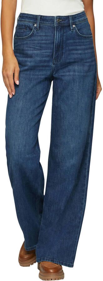 S.Oliver RED LABEL Loose fit wide leg jeans met studs model 'SURI'