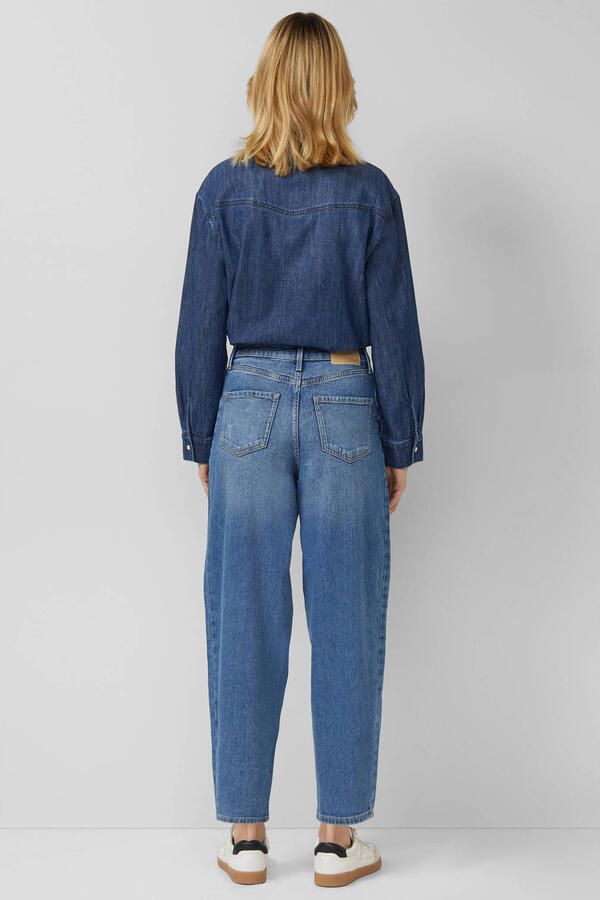 S.Oliver high waist barrel jeans blauw - Foto 2