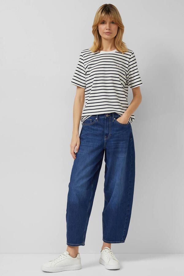 S.Oliver high waist barrel jeans dark blue denim - Foto 2