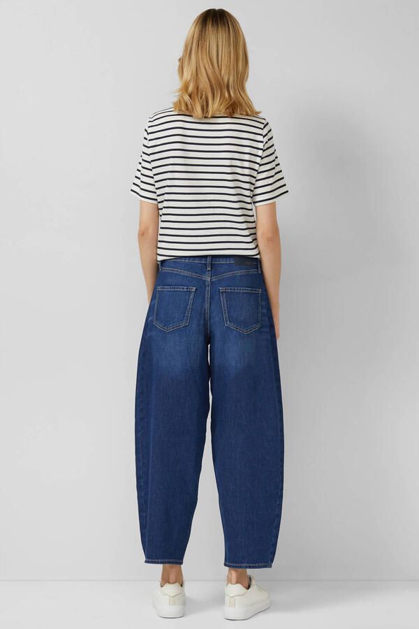 S.Oliver high waist barrel jeans dark blue denim - Foto 3