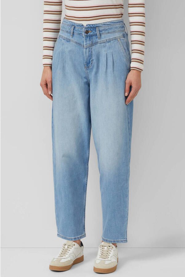 S.Oliver high waist barrel jeans lichtblauw