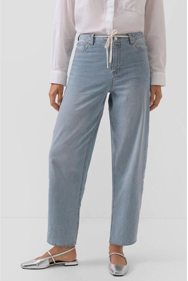 S.Oliver high waist barrel jeans light blue denim