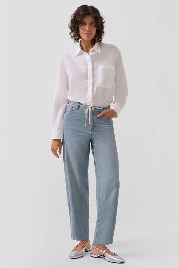 S.Oliver high waist barrel jeans light blue denim - Foto 3